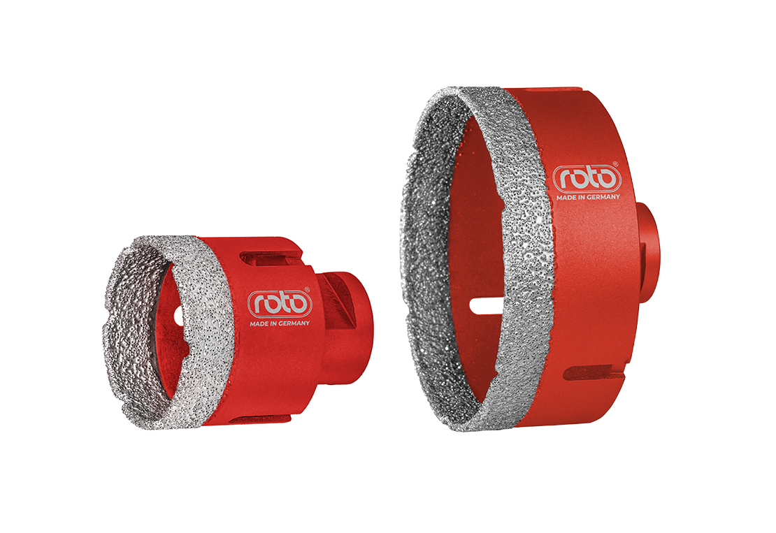 ROTO Introduces Vacuum Brazed  Diamond Hole Saw Range