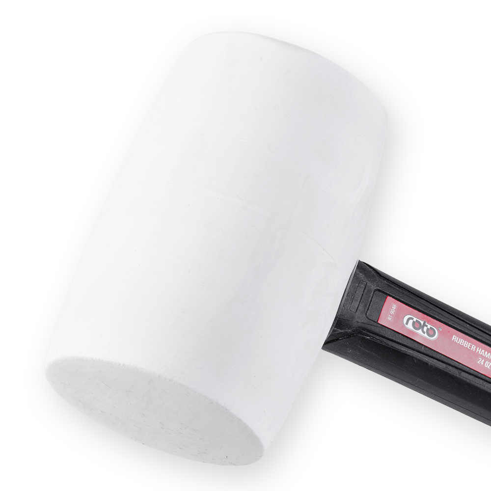 WHITE RUBBER MALLET HAMMER