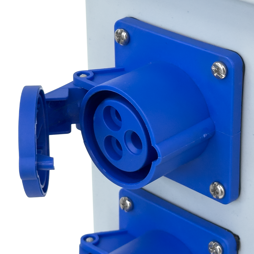 INDUSTRIAL SOCKET PANEL MOUNT 3PIN 16A (IP44 STANDARD)