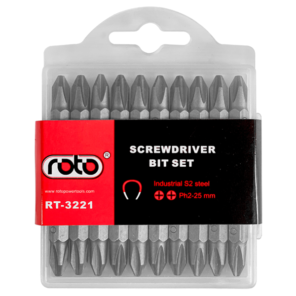 Screwdriver Bit Set 25MM +