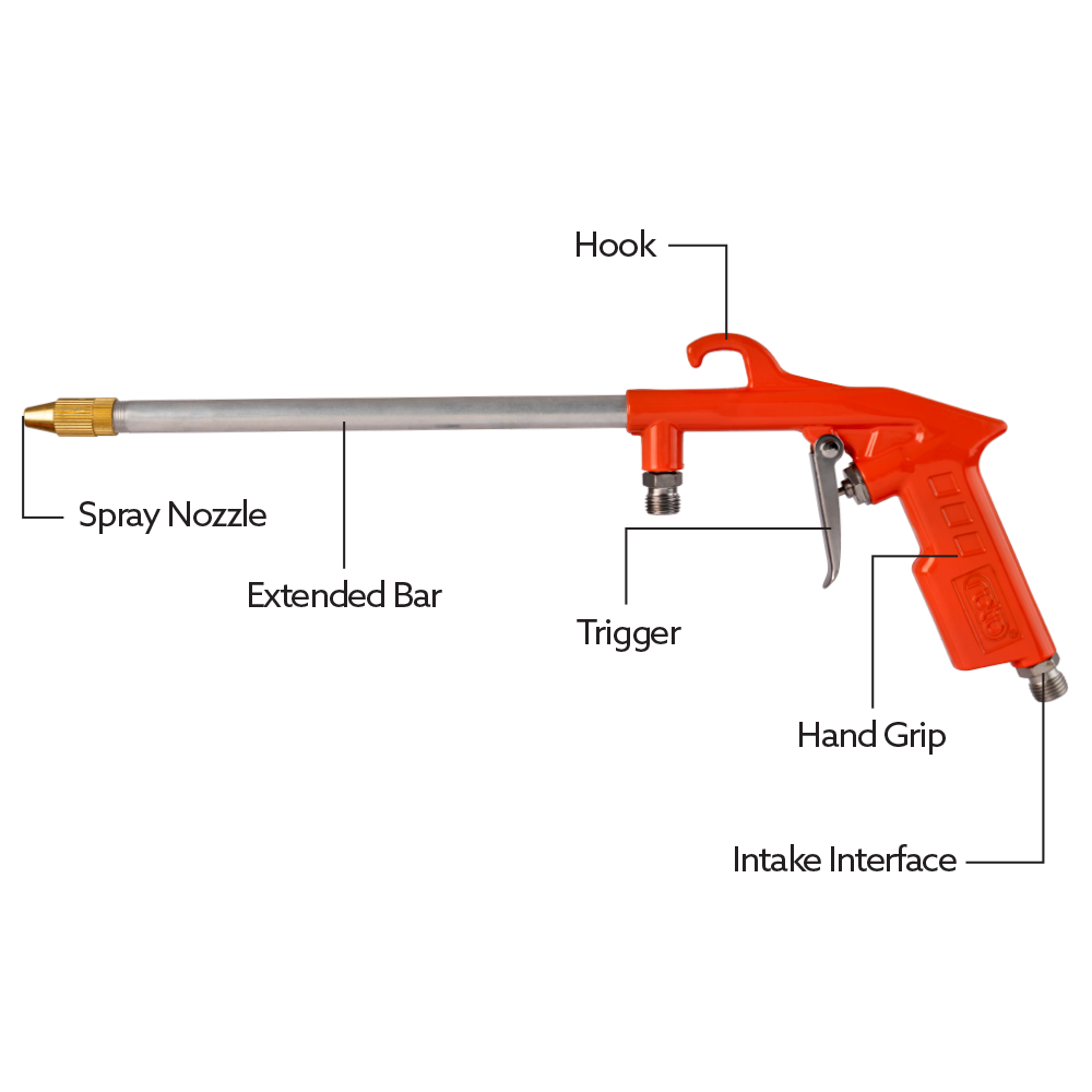Air washing Gun Aluminium