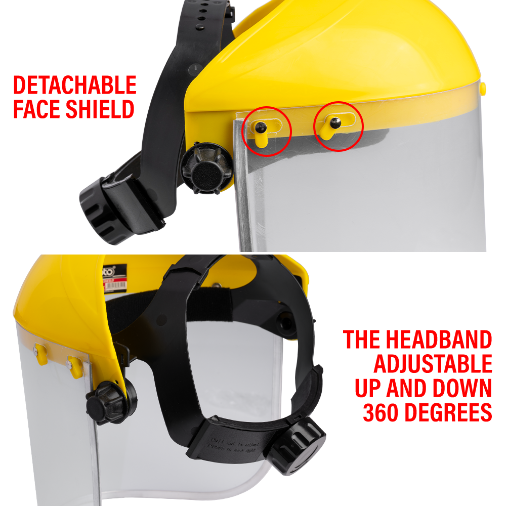 TRANSPARENT FACE SHIELD