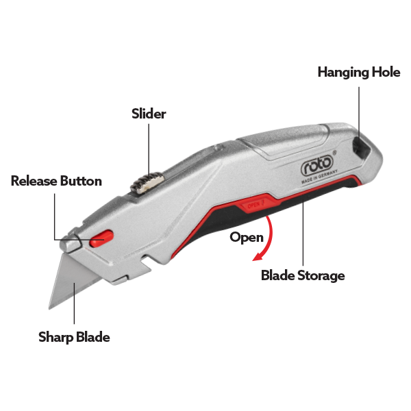 UTILITY KNIFE ALUMINIUM-812