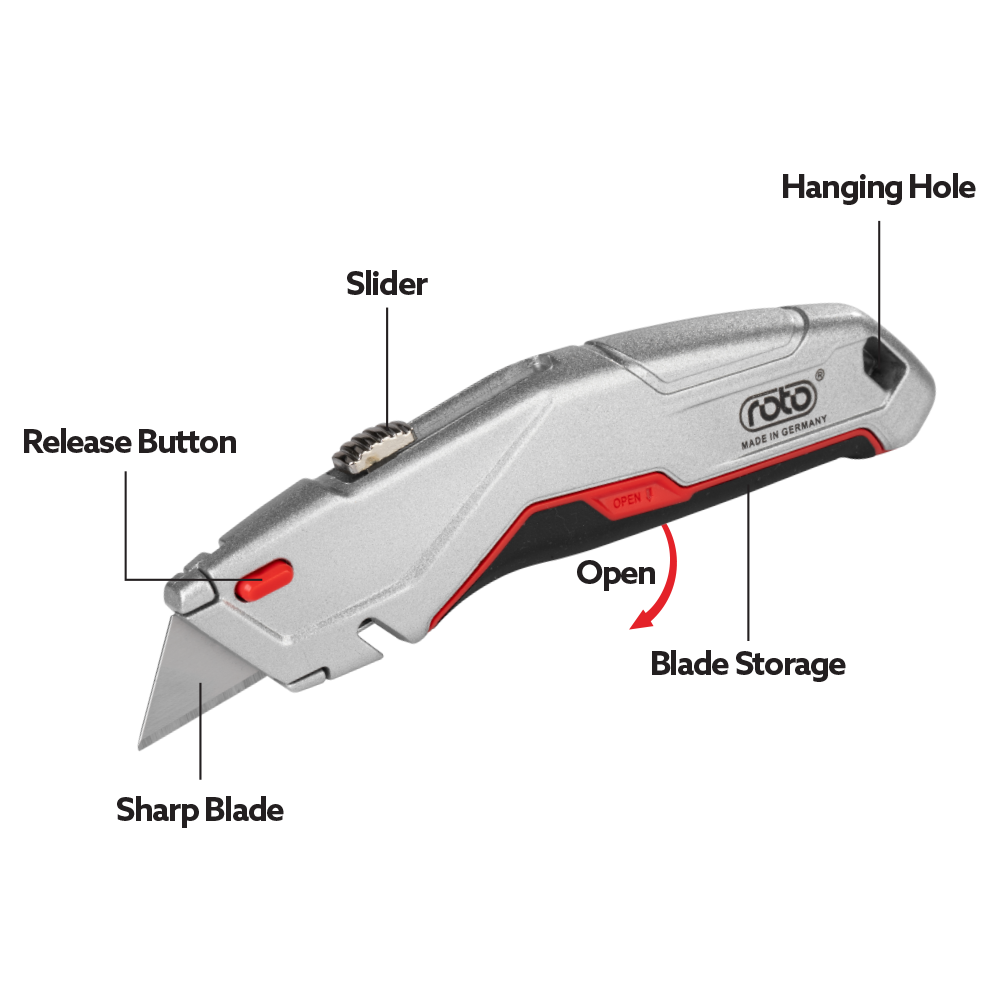 UTILITY KNIFE ALUMINIUM-812