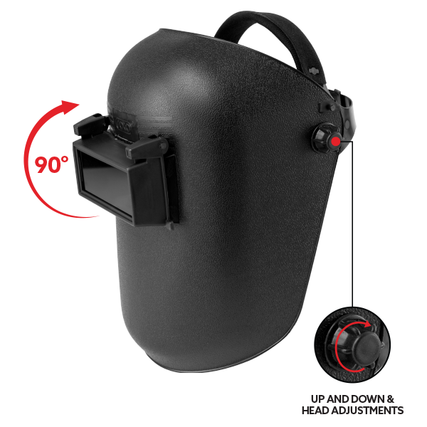 WELDING FACE SHIELD LONG WINDOW